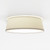 Fife 2 Light Putty Shade Flush Ceiling Light