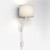 Arbor Plug-In Matt White with White Shade Wall Light