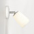 Carlton Matt White with Plug in Porcelain Shade Wall Light