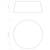 Fife White Shade Flush Ceiling Light