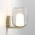 Aquina Matt Brushed Brass with Clear Shade IP44 Bathroom Wall Light