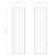 Hashira 2 Light Matt Nickel Up and Down Wall Light