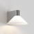 Conic Polished Chrome with White Shade IP44 Bathroom Wall Light