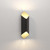 Ako Matt Black and Gold 42cm LED Wall Light