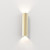 Hashira 2 Light Matt Gold Up and Down Wall Light