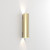 Hashira 2 Light Matt Gold Up and Down Wall Light