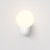 Lyra Gloss Glaze White with White Spere IP44 Bathroom Wall Light