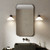 Conic Matt Black with White Shade IP44 Bathroom Wall Light