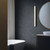 Atticus Matt Brushed Brass 90cm 3000K LED IP44 Bathroom Wall Light