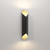 Ako Matt Black and Gold 60cm LED Wall Light