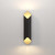 Ako Matt Black and Gold 60cm LED Wall Light
