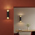 Ako Matt Black and Gold 60cm LED Wall Light