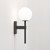 Tacoma Matt Black Bracket Only IP44 Bathroom Wall Light