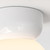 Lyra Gloss Glaze White with White Spere 18cm IP44 Bathroom Ceiling Light