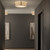 Salina 2 Light Bronze with Putty Fabric Shaded Flush Ceiling Light