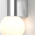 Ortona 2 Light Polished Chrome with White Opal Spheres IP44 Bathroom Wall Light