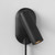 Gio Matt Black Adjustable Reading Wall Spotlight