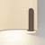 Elba 2 Light Bronze with Putty Shade 40cm Wall Light