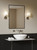 Millie Polished Chrome with White Shade IP44 Bathroom Wall Light