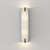 Elba 2 Light Bronze with White Shade 60cm Wall Light