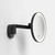 Nagoya 2 Light Matt Black IP44 Bathroom Magnifying Mirror