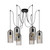 Eglo Lighting Roccamena 6 Light Black and Copper Coloured Pendant Light