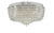 Eitan 9 Light Polished Chrome and Beaded Crystal Flush Ceiling Light