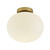 Nordlux Alton Brass with White Opal Glass Ceiling Light