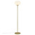 Nordlux Alton Brass with White Opal Glass Floor Lamp