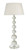 Epona Clear Acrylic with White Cotton Shade Table Lamp