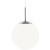 Nordlux Cafe 30 Silver with White Opal Glass Globe Pendant Light