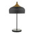 Gaucho 2 Light Black Metal and Wood Table Lamp