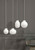 DFTP Raito 22 round Brass with White Opal Glass Pendant Light