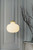 DFTP Raito 30 oval Brass with White Opal Glass Pendant Light