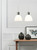 Nordlux Ray Two Pack Chrome with White Opal Glass Pendant Light