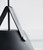 DFTP Strap 36 Black with White Opal Glass and Leather Strap Pendant Light