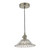 Hadano Antique Chrome with Flared Glass Shade Pendant Light