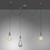 Leuchten Direkt DIY 3 Light Black 3mtr Suspension Pendant Light