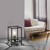 Leuchten Direkt FABIO Black Sqaure Frame Table Lamp