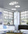 Paul Neuhaus ADALI 3 Light Satin Chrome Semi Flush Ceiling Light