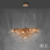 ICICLE 10 Light Aged Brass with Crystal Chandelier