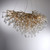 ICICLE 10 Light Aged Brass with Crystal Chandelier