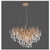 ICICLE 10 Light Aged Brass with Crystal Chandelier