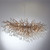 ICICLE 15 Light Aged Brass with Crystal Chandelier