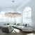ICICLE 15 Light Steel Chandelier