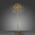 ICICLE 5 Light Aged Brass Floor Lamp
