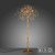 ICICLE 5 Light Aged Brass Floor Lamp