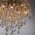 ICICLE 9 Light Aged Brass Ceiling Light