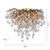 ICICLE 9 Light Aged Brass Ceiling Light