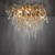 ICICLE 9 Light Aged Brass Ceiling Light